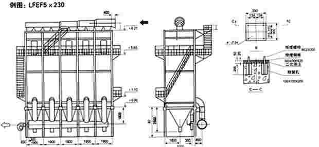 LFEF系列烘干机玻纤袋除尘器