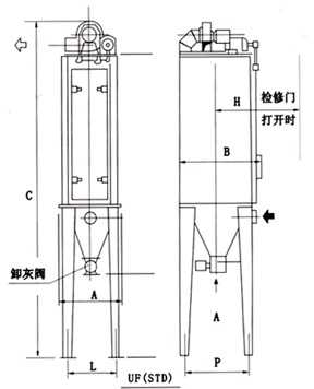 UF单机袋式收尘器