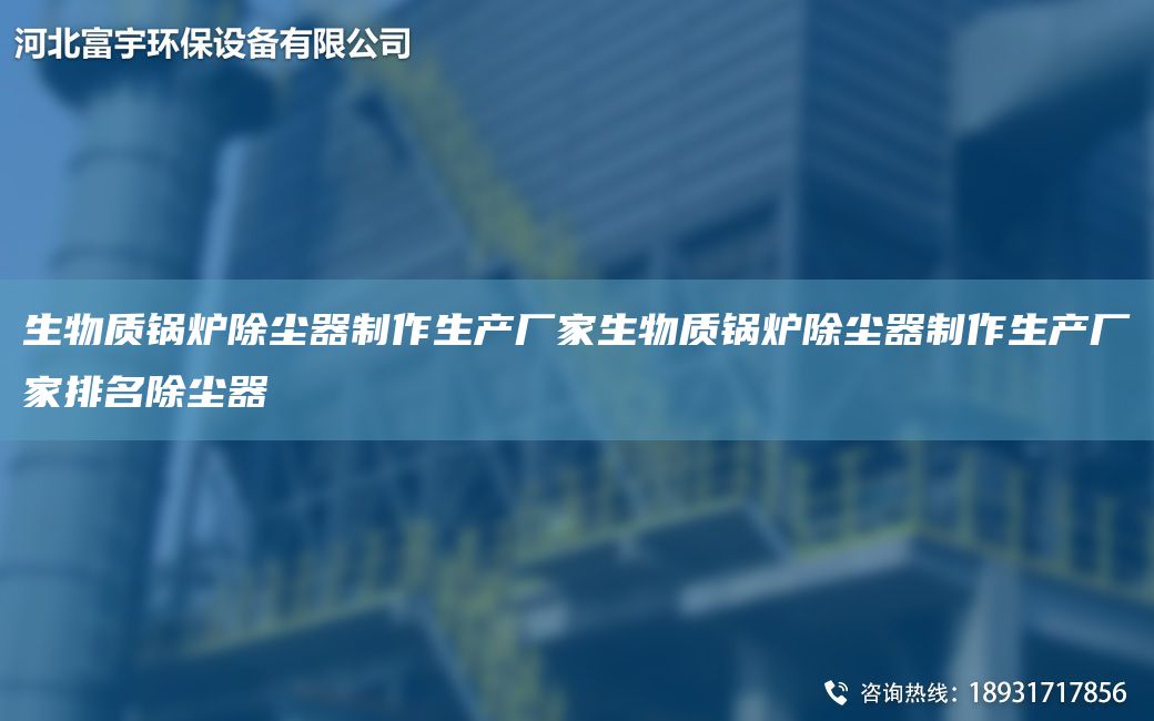 生物质锅炉除尘器制作生产厂家生物质锅炉除尘器制作生产厂家排名除尘器