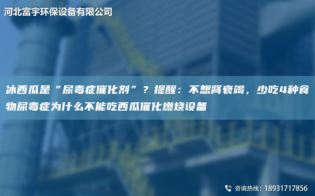 冰西瓜是“尿毒症催化剂”？提醒：不想肾衰竭，少吃4种食物尿毒症为什么不能吃西瓜催化燃烧设备