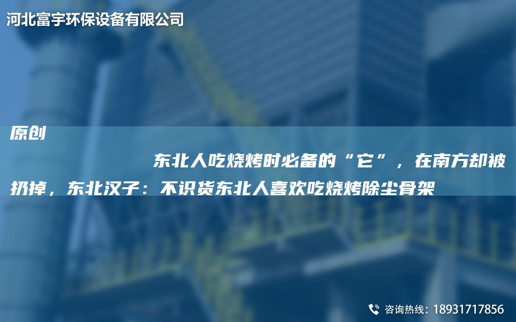原创
            东北人吃烧烤时必备的“它”，在南方却被扔掉，东北汉子：不识货东北人喜欢吃烧烤除尘骨架