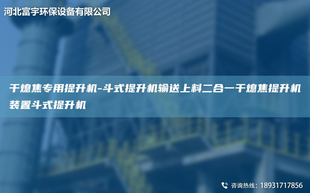 干熄焦专用提升机-斗式提升机输送上料二合一干熄焦提升机装置斗式提升机