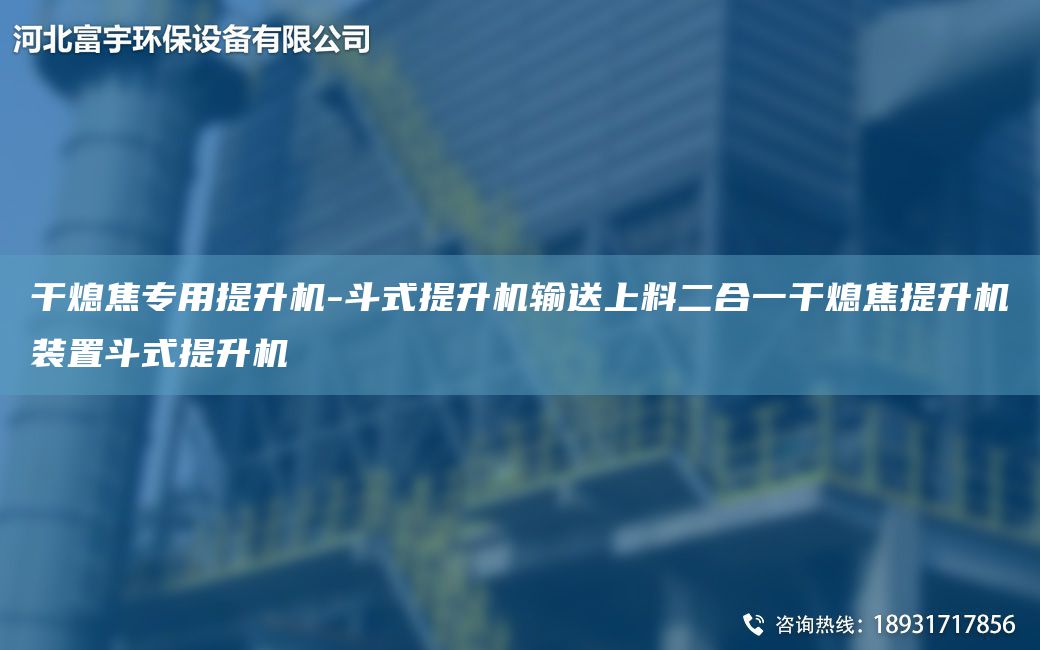 干熄焦专用提升机-斗式提升机输送上料二合一干熄焦提升机装置斗式提升机