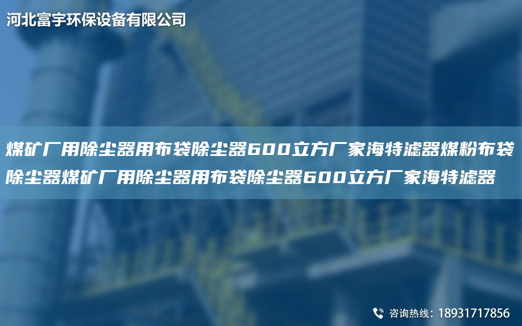 煤矿厂用除尘器用布袋除尘器600立方厂家海特滤器煤粉布袋除尘器煤矿厂用除尘器用布袋除尘器600立方厂家海特滤器