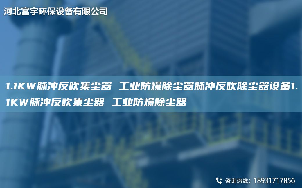 1.1KW脉冲反吹集尘器 工业防爆除尘器脉冲反吹除尘器设备1.1KW脉冲反吹集尘器 工业防爆除尘器