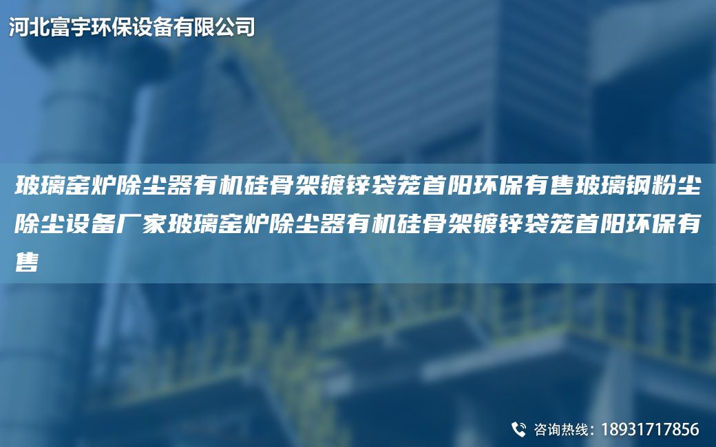 玻璃窑炉除尘器有机硅骨架镀锌袋笼首阳环保有售玻璃钢粉尘除尘设备厂家玻璃窑炉除尘器有机硅骨架镀锌袋笼首阳环保有售