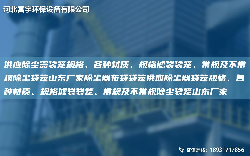 供应除尘器袋笼规格、各种材质、规格滤袋袋笼、常规及不常规除尘袋笼山东厂家除尘器布袋袋笼供应除尘器袋笼规格、各种材质、规格滤袋袋笼、常规及不常规除尘袋笼山东厂家