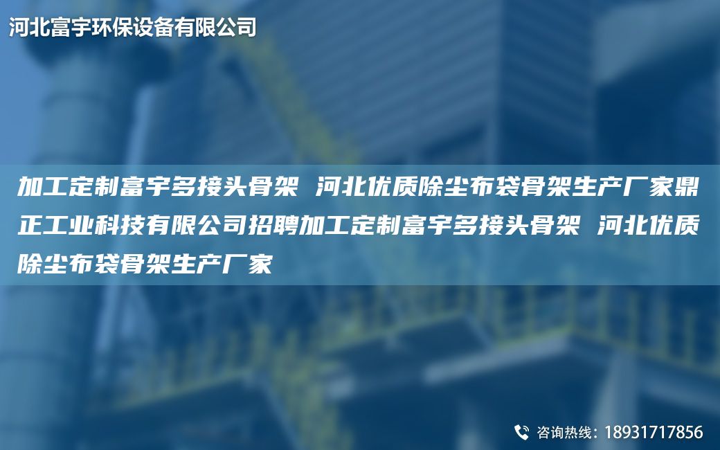 加工定制富宇多接头骨架 河北优质除尘布袋骨架生产厂家鼎正工业科技有限公司招聘加工定制富宇多接头骨架 河北优质除尘布袋骨架生产厂家