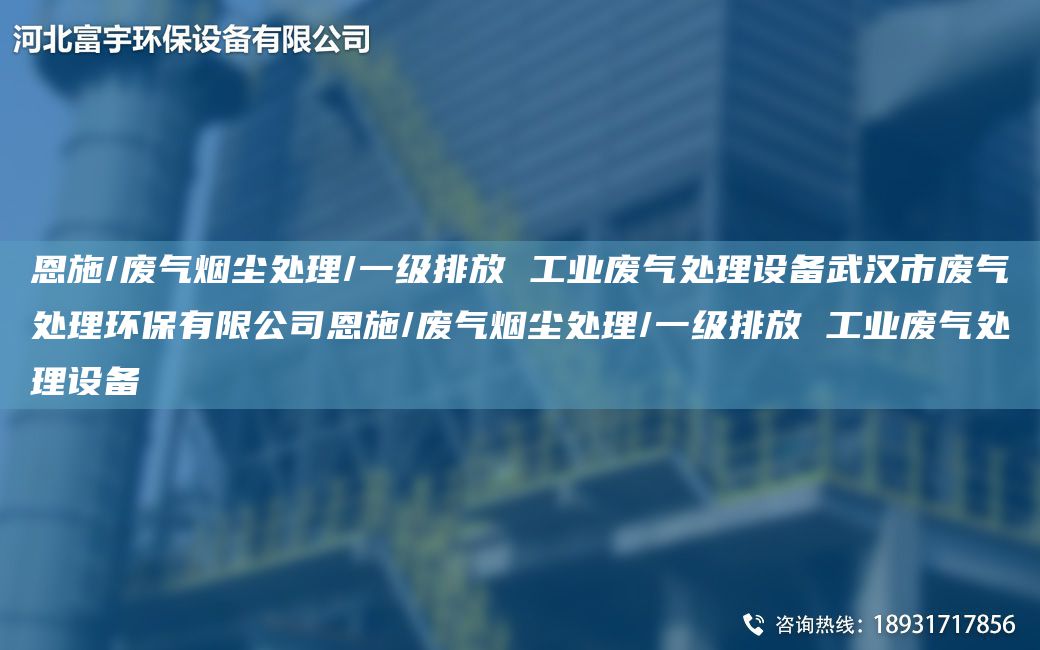 恩施/废气烟尘处理/一级排放 工业废气处理设备武汉市废气处理环保有限公司恩施/废气烟尘处理/一级排放 工业废气处理设备