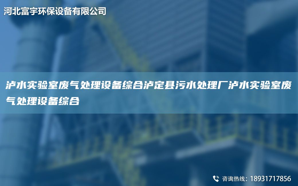 泸水实验室废气处理设备综合泸定县污水处理厂泸水实验室废气处理设备综合