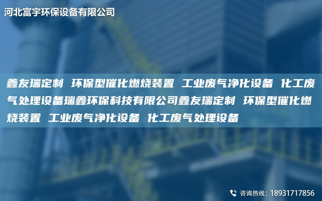 富宇定制 环保型催化燃烧装置 工业废气净化设备 化工废气处理设备瑞鑫环保科技有限公司富宇定制 环保型催化燃烧装置 工业废气净化设备 化工废气处理设备