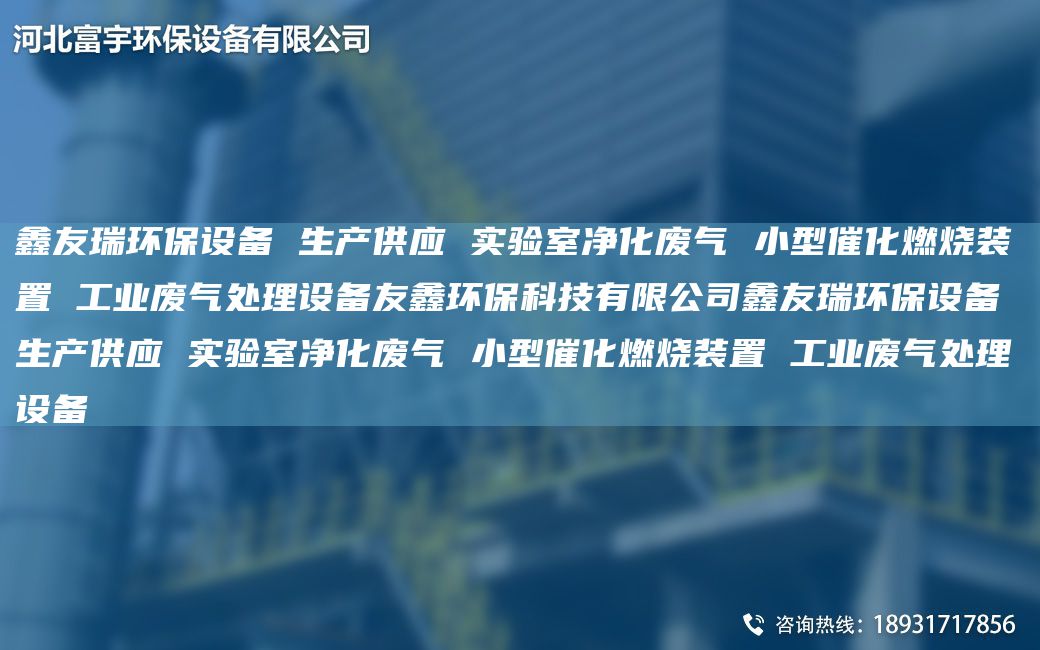 富宇环保设备 生产供应 实验室净化废气 小型催化燃烧装置 工业废气处理设备友鑫环保科技有限公司富宇环保设备 生产供应 实验室净化废气 小型催化燃烧装置 工业废气处理设备