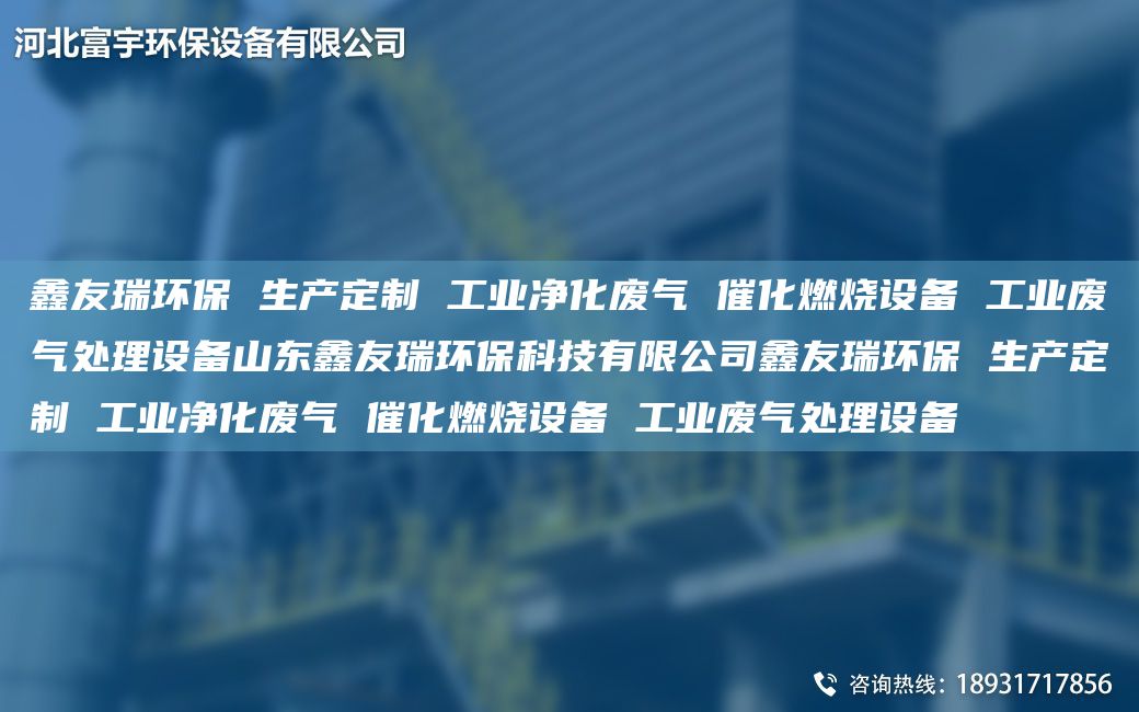 富宇环保 生产定制 工业净化废气 催化燃烧设备 工业废气处理设备山东富宇环保科技有限公司富宇环保 生产定制 工业净化废气 催化燃烧设备 工业废气处理设备