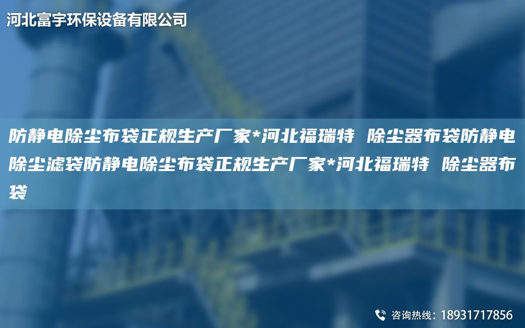 防静电除尘布袋正规生产厂家*河北福瑞特 除尘器布袋防静电除尘滤袋防静电除尘布袋正规生产厂家*河北福瑞特 除尘器布袋