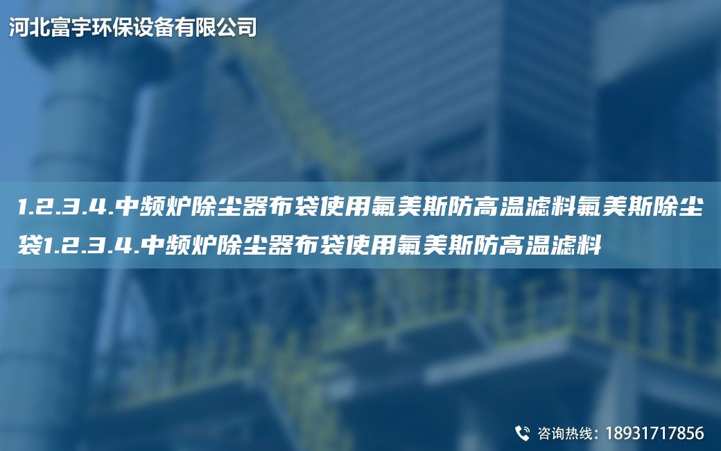 1.2.3.4.中频炉除尘器布袋使用氟美斯防高温滤料氟美斯除尘袋1.2.3.4.中频炉除尘器布袋使用氟美斯防高温滤料