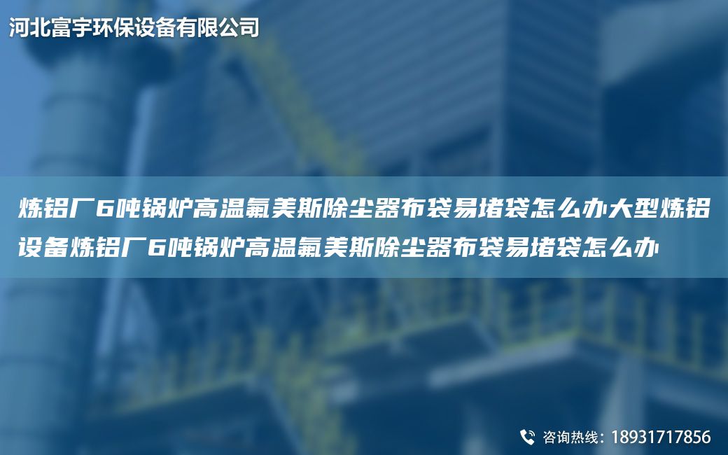 炼铝厂6吨锅炉高温氟美斯除尘器布袋易堵袋怎么办大型炼铝设备炼铝厂6吨锅炉高温氟美斯除尘器布袋易堵袋怎么办
