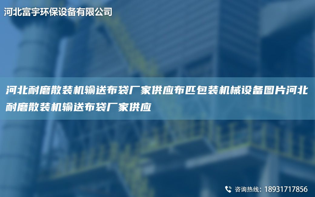 河北耐磨散装机输送布袋厂家供应布匹包装机械设备图片河北耐磨散装机输送布袋厂家供应