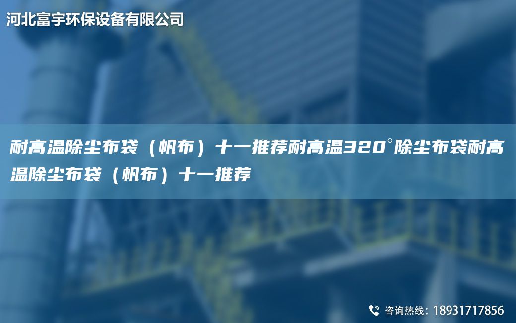 耐高温除尘布袋（帆布）十一推荐耐高温320°除尘布袋耐高温除尘布袋（帆布）十一推荐