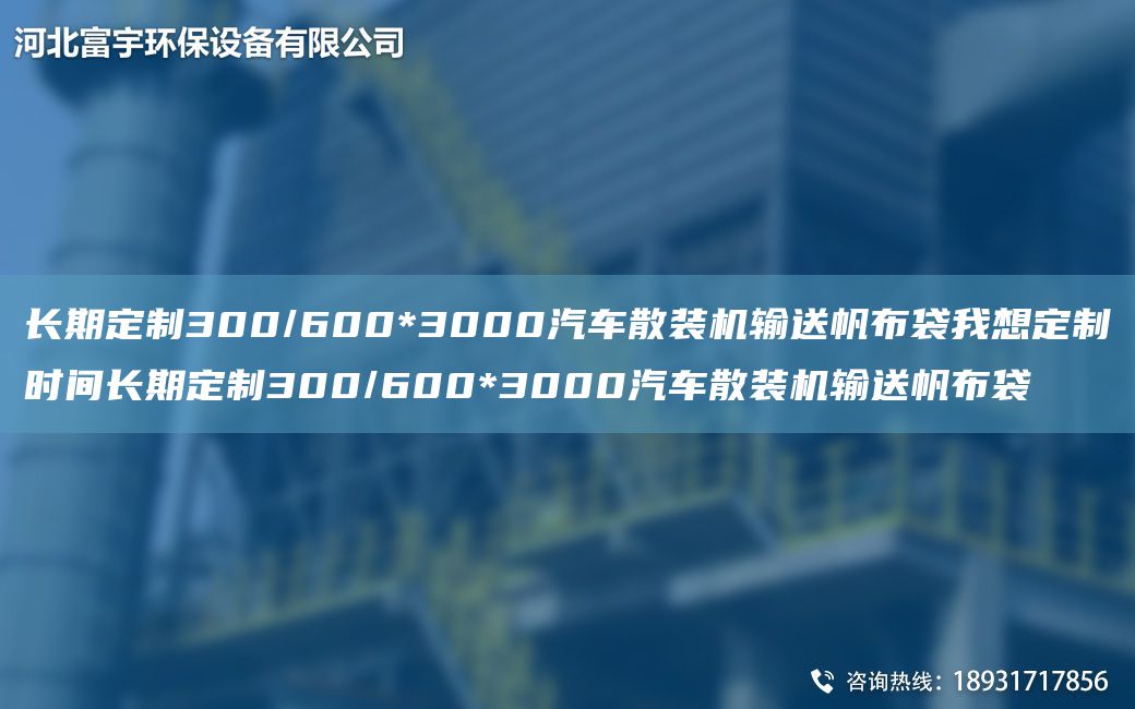 长期定制300/600*3000汽车散装机输送帆布袋我想定制时间长期定制300/600*3000汽车散装机输送帆布袋