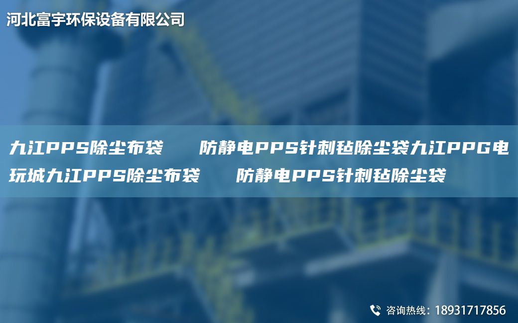 九江PPS除尘布袋   防静电PPS针刺毡除尘袋九江PPG电玩城九江PPS除尘布袋   防静电PPS针刺毡除尘袋