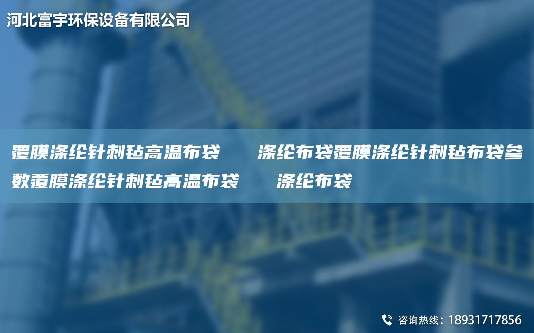 覆膜涤纶针刺毡高温布袋   涤纶布袋覆膜涤纶针刺毡布袋参数覆膜涤纶针刺毡高温布袋   涤纶布袋