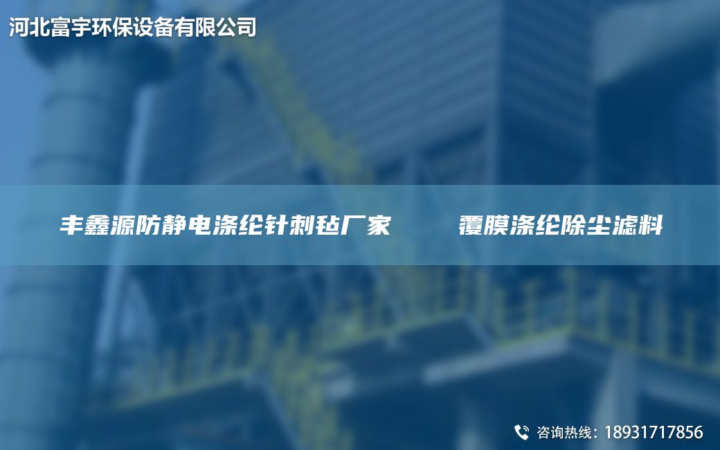 丰鑫源防静电涤纶针刺毡厂家    覆膜涤纶除尘滤料