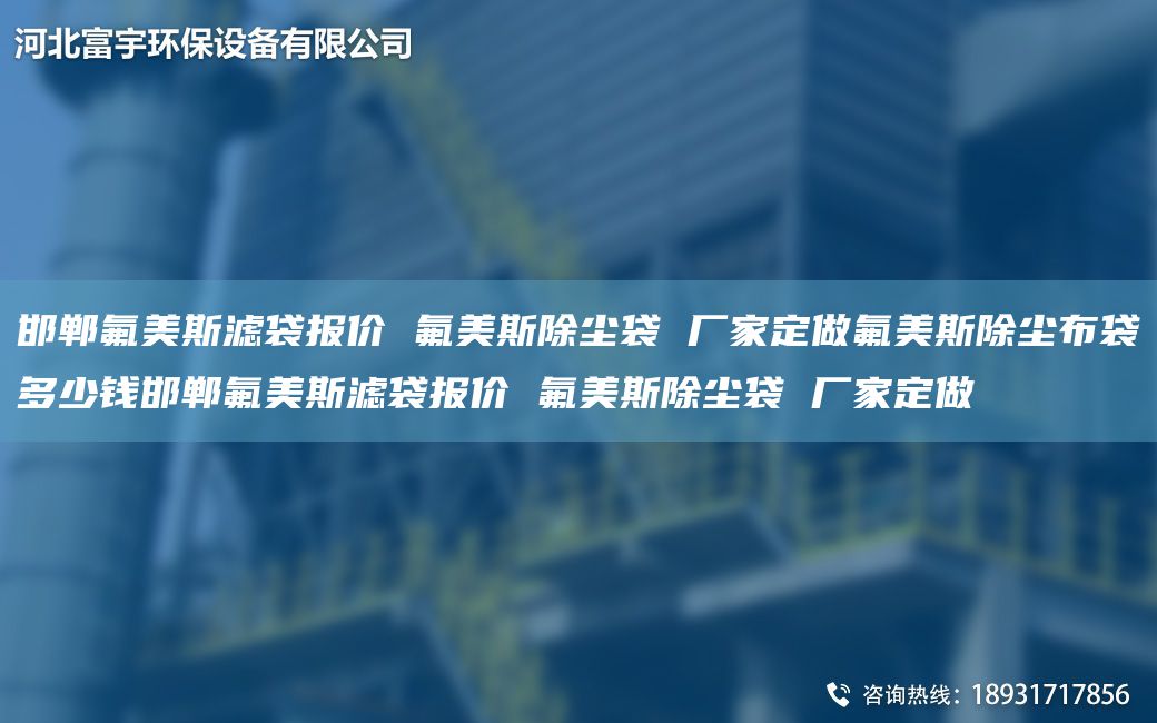 邯郸氟美斯滤袋报价 氟美斯除尘袋 厂家定做氟美斯除尘布袋多少钱邯郸氟美斯滤袋报价 氟美斯除尘袋 厂家定做