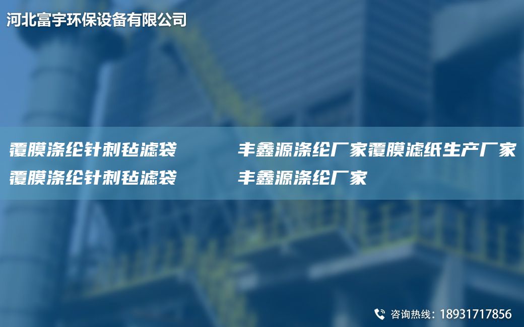 覆膜涤纶针刺毡滤袋     丰鑫源涤纶厂家覆膜滤纸生产厂家覆膜涤纶针刺毡滤袋     丰鑫源涤纶厂家
