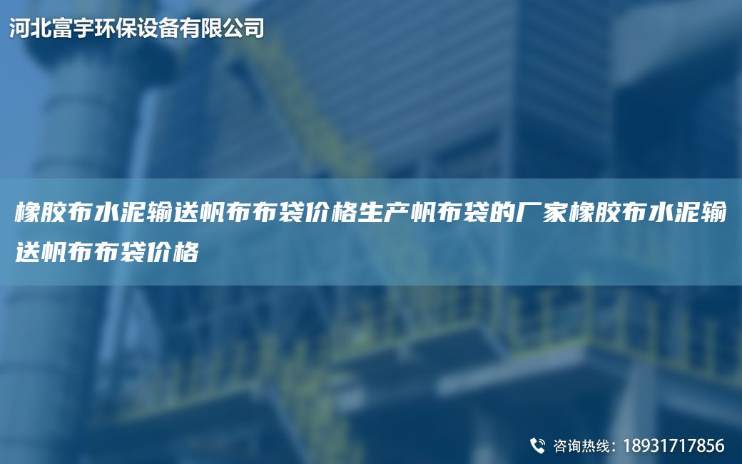 橡胶布水泥输送帆布布袋价格生产帆布袋的厂家橡胶布水泥输送帆布布袋价格