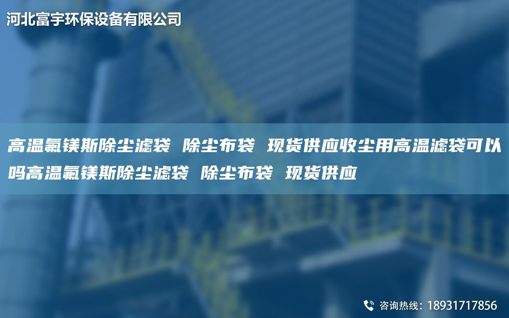 高温氟镁斯除尘滤袋 除尘布袋 现货供应收尘用高温滤袋可以吗高温氟镁斯除尘滤袋 除尘布袋 现货供应
