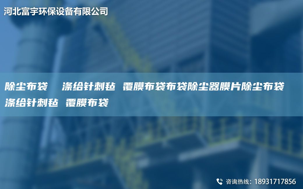 除尘布袋  涤给针刺毡 覆膜布袋布袋除尘器膜片除尘布袋  涤给针刺毡 覆膜布袋