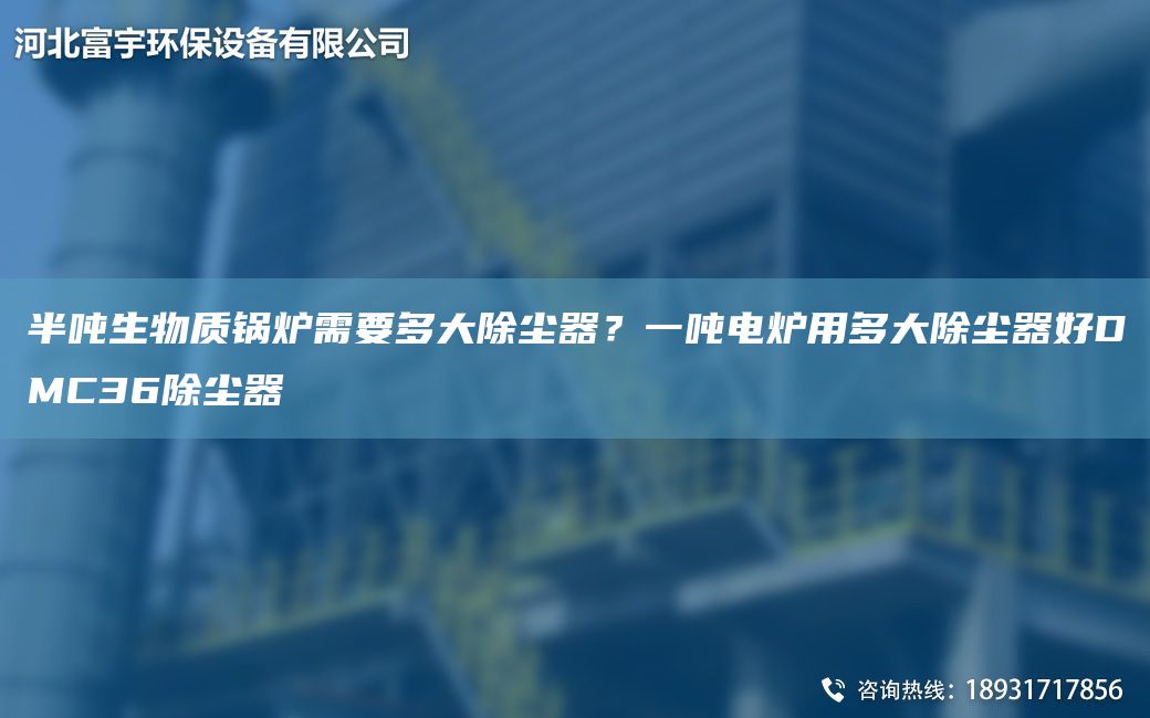 半吨生物质锅炉需要多大除尘器？一吨电炉用多大除尘器好DMC36除尘器