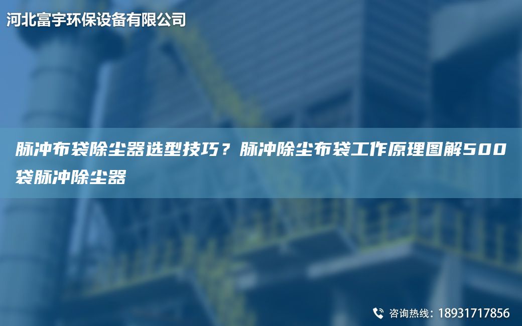 脉冲布袋除尘器选型技巧？脉冲除尘布袋工作原理图解500袋脉冲除尘器