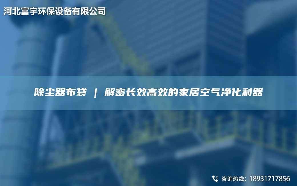 除尘器布袋 | 解密长效高效的家居空气净化利器