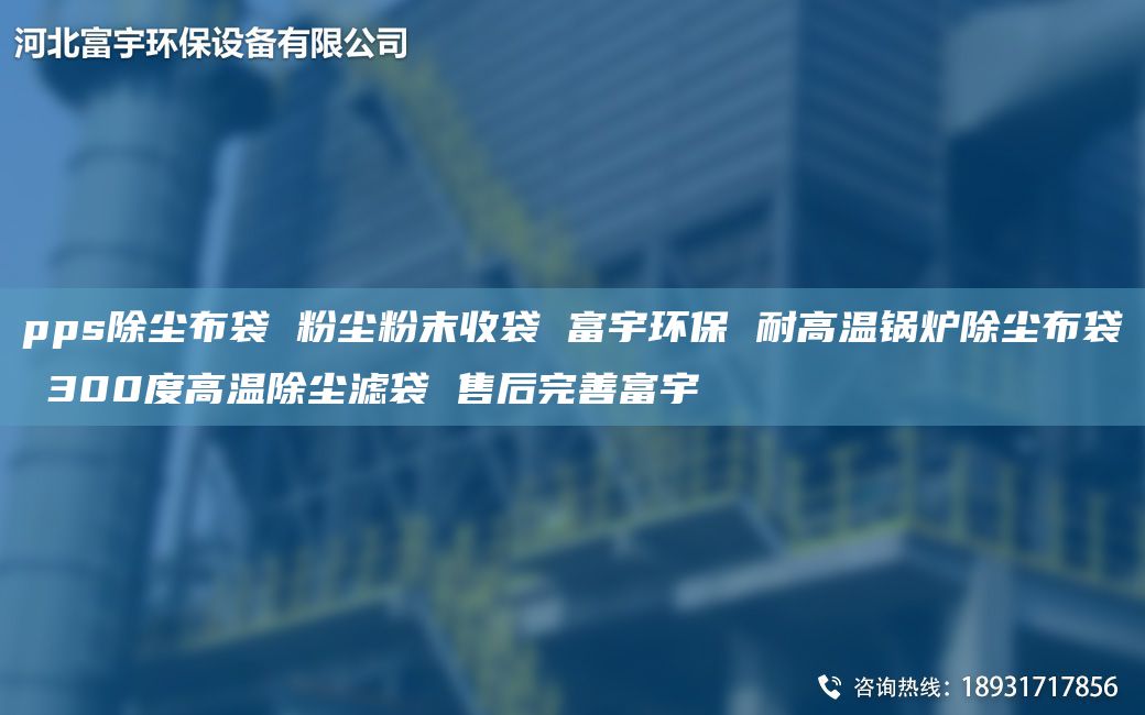pps除尘布袋 粉尘粉末收袋 富宇环保 耐高温锅炉除尘布袋 300度高温除尘滤袋 售后完善富宇