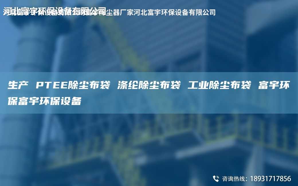 生产 PTEE除尘布袋 涤纶除尘布袋 工业除尘布袋 富宇环保富宇环保设备