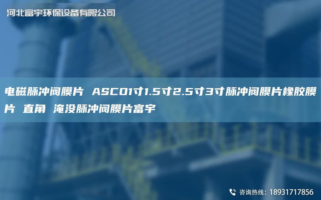 电磁脉冲阀膜片 ASCO1寸1.5寸2.5寸3寸脉冲阀膜片橡胶膜片 直角 淹没脉冲阀膜片富宇