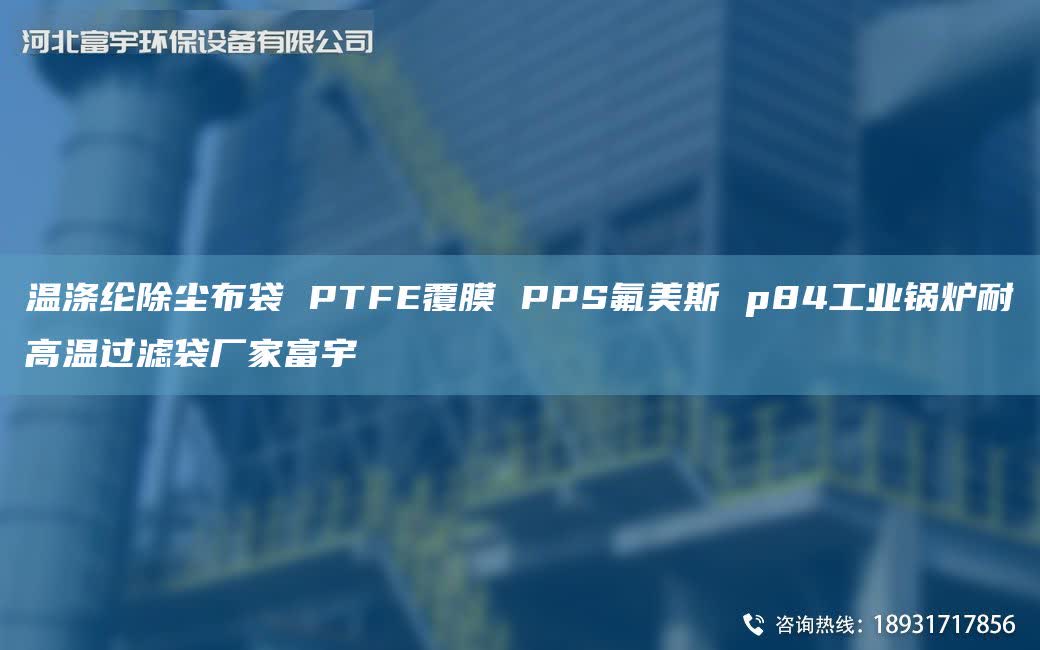 温涤纶除尘布袋 PTFE覆膜 PPS氟美斯 p84工业锅炉耐高温过滤袋厂家富宇
