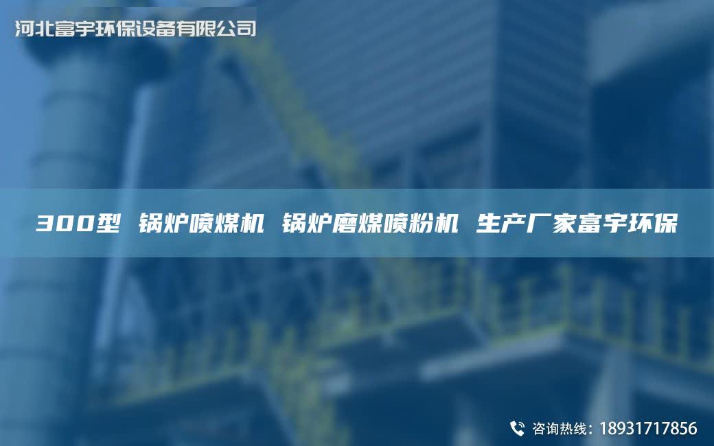 300型 锅炉喷煤机 锅炉磨煤喷粉机 生产厂家富宇环保