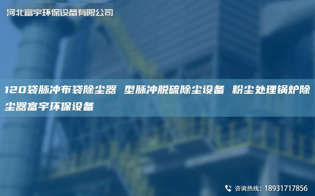 120袋脉冲布袋除尘器 型脉冲脱硫除尘设备 粉尘处理锅炉除尘器富宇环保设备