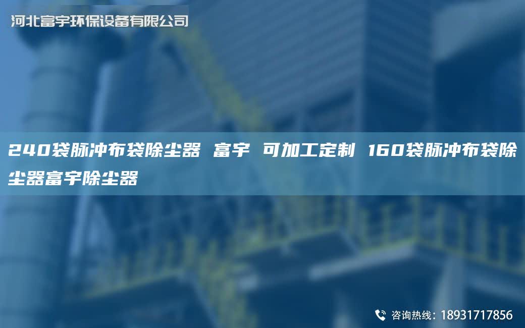 240袋脉冲布袋除尘器 富宇 可加工定制 160袋脉冲布袋除尘器富宇除尘器