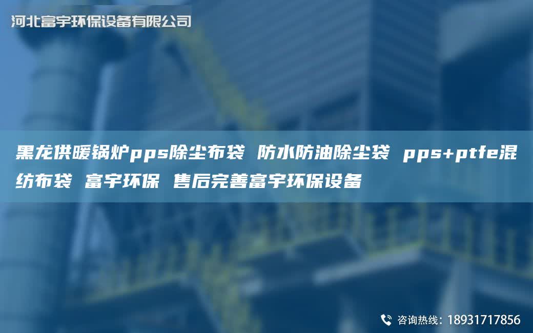 黑龙供暖锅炉pps除尘布袋 防水防油除尘袋 pps+ptfe混纺布袋 富宇环保 售后完善富宇环保设备