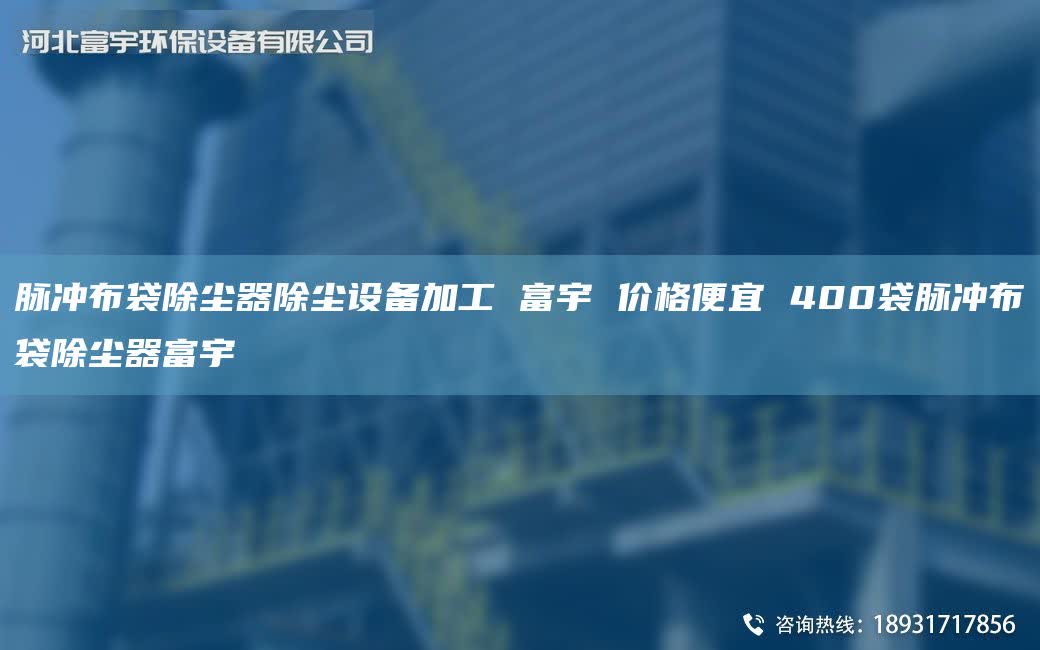 脉冲布袋除尘器除尘设备加工 富宇 价格便宜 400袋脉冲布袋除尘器富宇