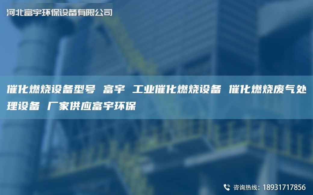 催化燃烧设备型号 富宇 工业催化燃烧设备 催化燃烧废气处理设备 厂家供应富宇环保