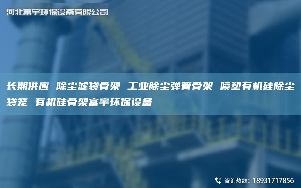 长期供应 除尘滤袋骨架 工业除尘弹簧骨架 喷塑有机硅除尘袋笼 有机硅骨架富宇环保设备