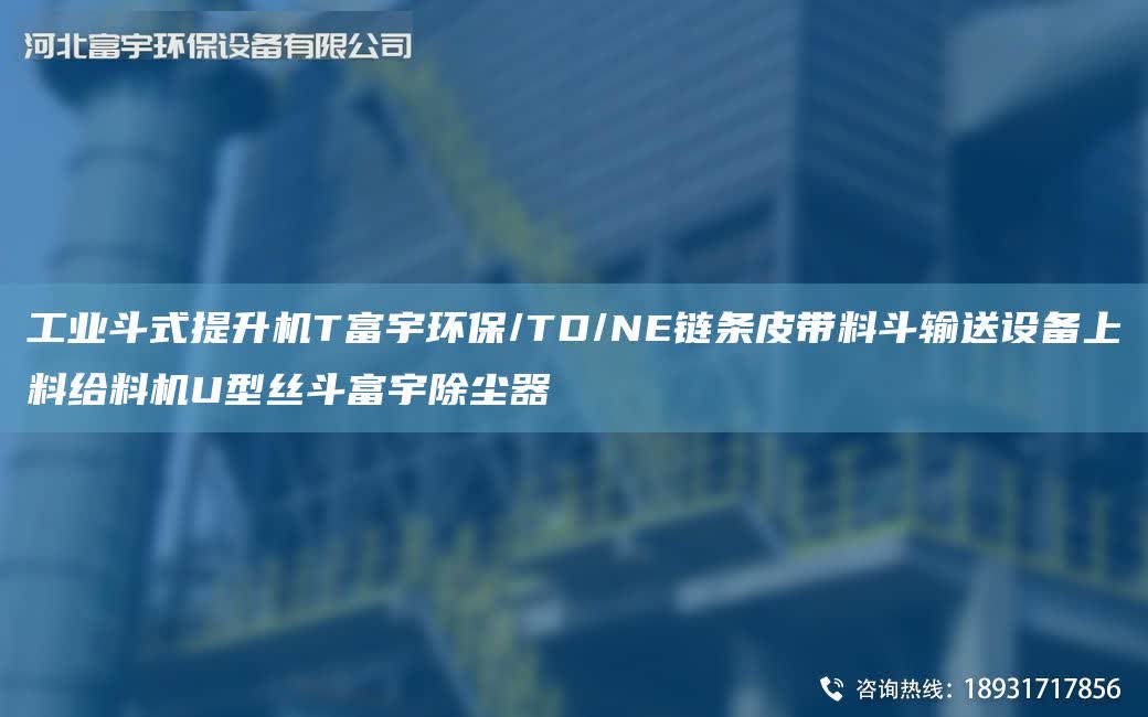 工业斗式提升机T富宇环保/TD/NE链条皮带料斗输送设备上料给料机U型丝斗富宇除尘器