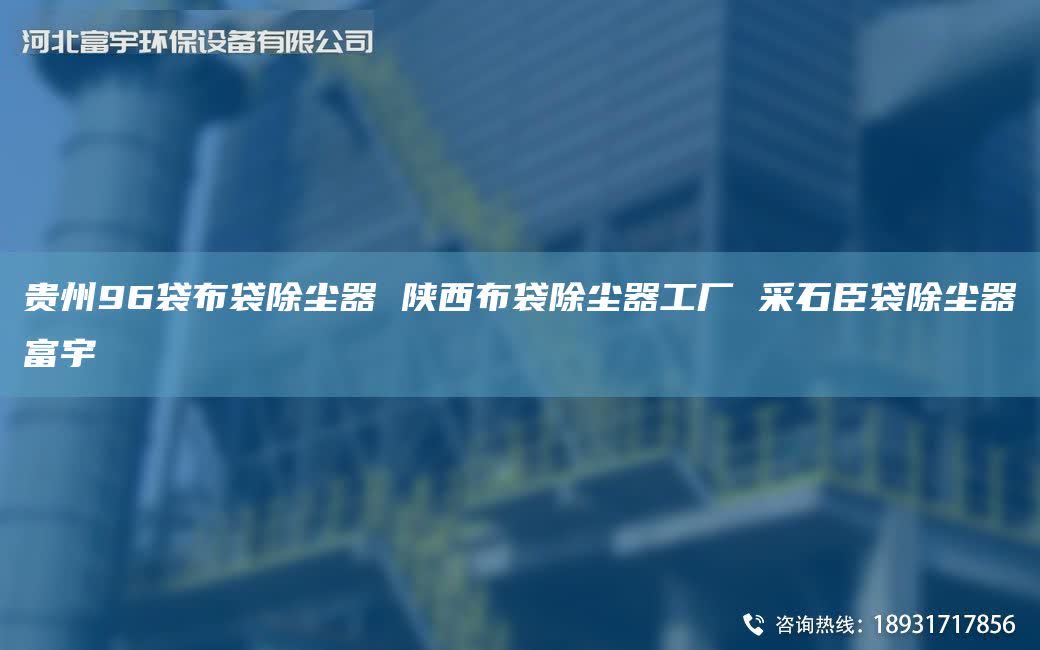 贵州96袋布袋除尘器 陕西布袋除尘器工厂 采石臣袋除尘器富宇