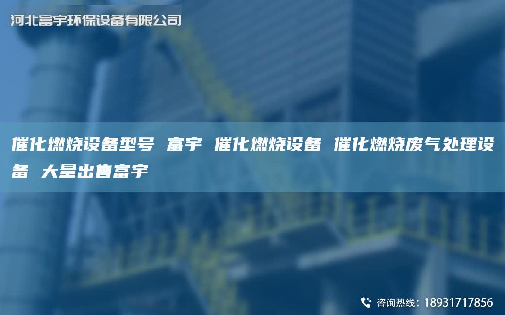 催化燃烧设备型号 富宇 催化燃烧设备 催化燃烧废气处理设备 大量出售富宇