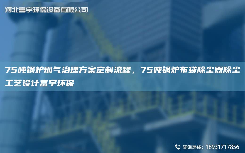 75吨锅炉烟气治理方案定制流程，75吨锅炉布袋除尘器除尘工艺设计富宇环保