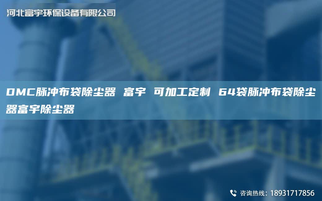 DMC脉冲布袋除尘器 富宇 可加工定制 64袋脉冲布袋除尘器富宇除尘器